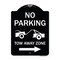 Signmission No Parking Tow-Away Zone W/ Right Arrow Heavy-Gauge Aluminum Sign, 24" x 18", BW-1824-23606 A-DES-BW-1824-23606 - alternate 1